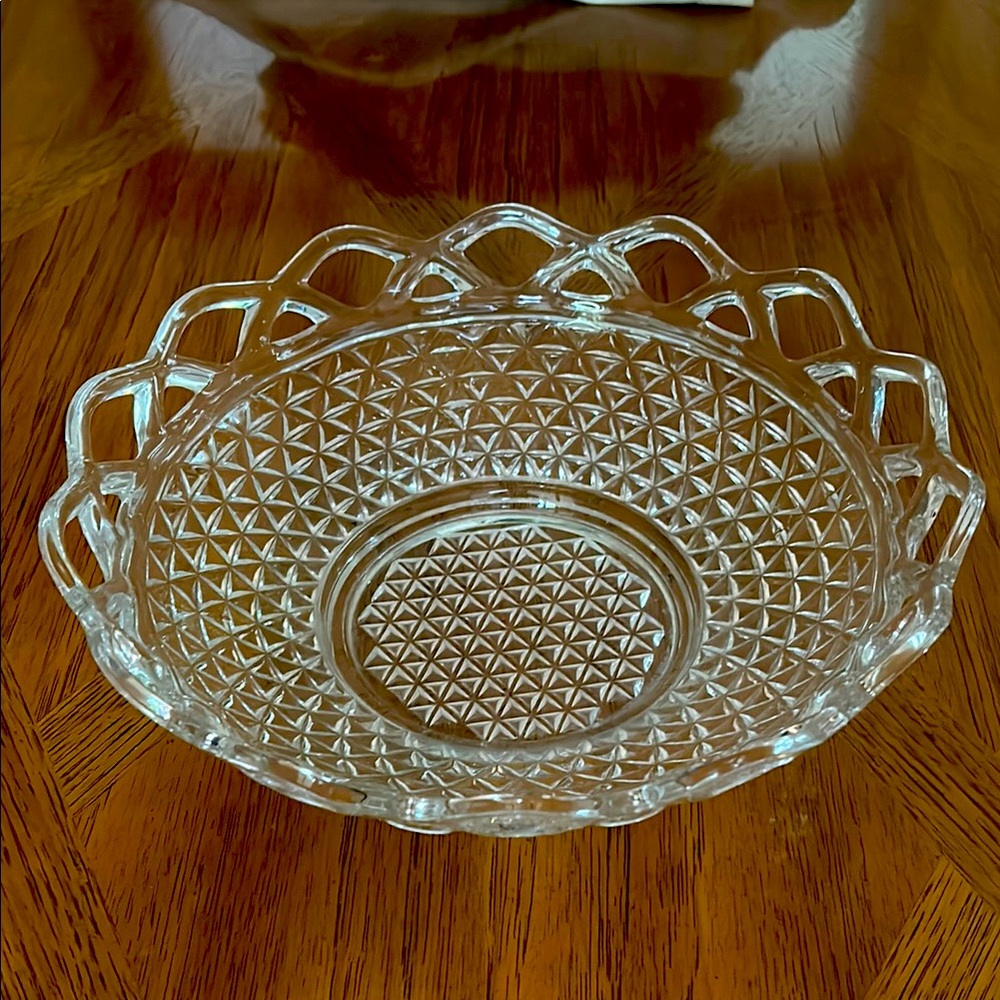 Vintage Clear Glass Bowl